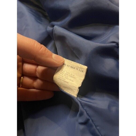 Levis Vintage Red Croped Puffer Ski Jacket Made In USA Size 12 - Picture 12 of 16